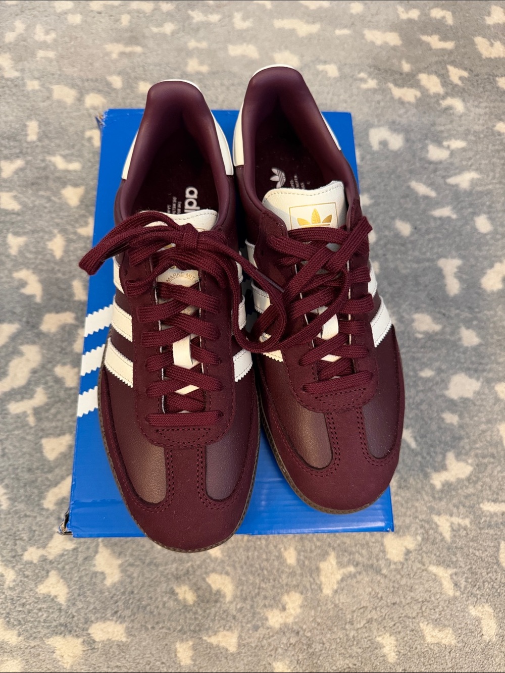 New in box adidas maroon Sambas, 8
